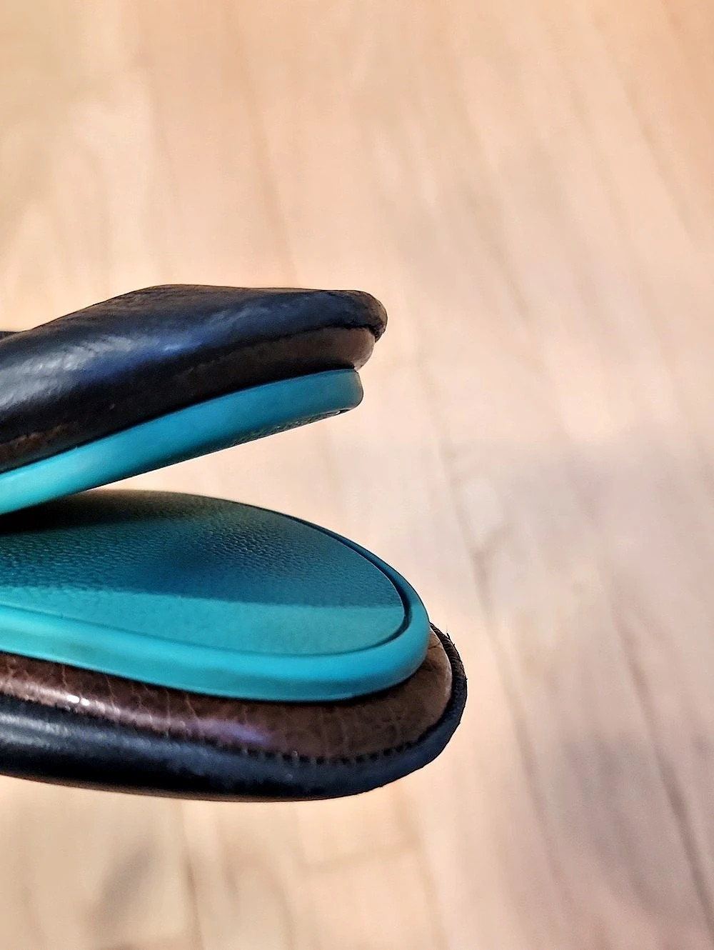 Well Loved Tieks Black Leather Ballet Flats - Picture 4 of 5